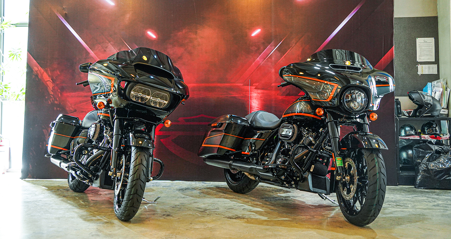 Bộ đôi xe Harley-Davidson tại Việt Nam được phối màu Apex cực độc